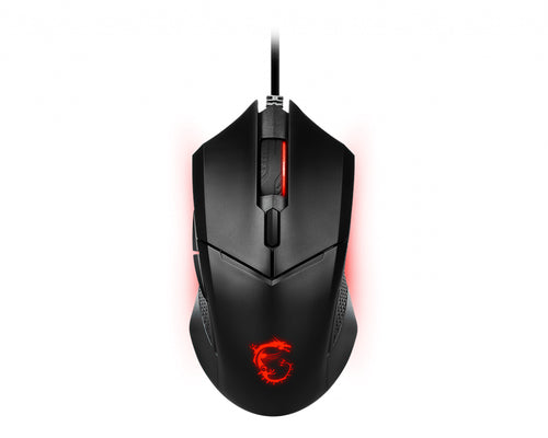 MSI CLUTCH GM08 Optical Gaming Mouse '4200 DPI Optical Sensor, 6 Programmable button, Symmetrical design, Durable switch with 10+ Million Clicks, Weight Adjustable, Red LED' MSI CLUTCH GM08 Optical Gaming Mouse '4200 DPI Optical Sensor, 6 Programmable button, Symmetrical design, Durable switch with 10+ Million Clicks, Weight Adjustable, Red LED'